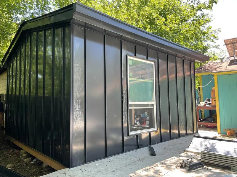 Black standing seam metal wall panels for Metal Roof Installation in Wisconsin Rapids